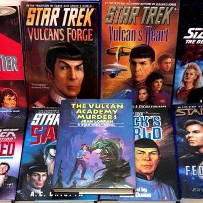 "Star Trek" Novel Collection of 9 Books - Explore the Galaxy!