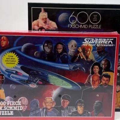 "Star Trek" Puzzle Collection of 1000 and 600 Pieces 