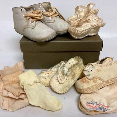 Vintage Baby Shoes and Socks