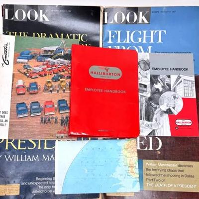 Vintage ‘Look’ Magazines Collection and Employee Handbook