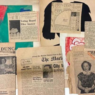1950s Newspapers Collection and Original Art