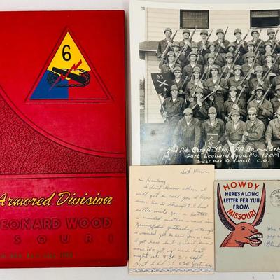 Vintage 1953 Military Memorabilia