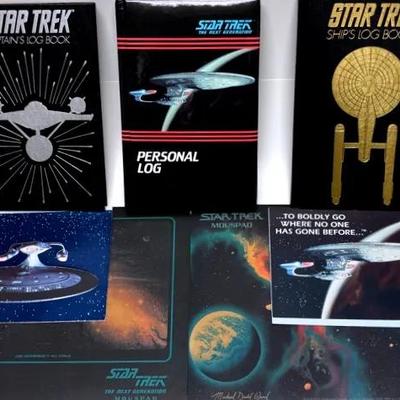 "Star Trek" Collectibles Assortment - Journals, Cards, Mousepads