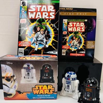 "Star Wars" Comic Book and Salt And Pepper Shaker