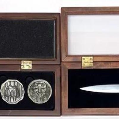 "The Hobbit" Coin Set and "Lord Of The Rings" Sting Letter Opener 