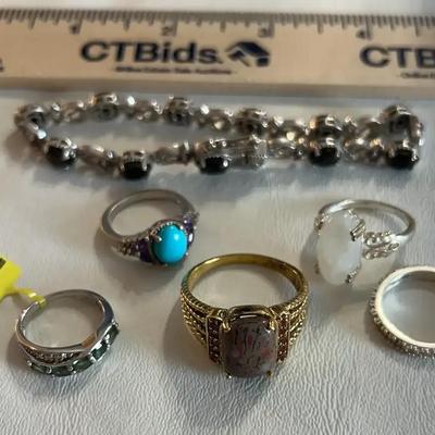 What? Five More Sterling Silver Rings...And a Bracelet, Too!