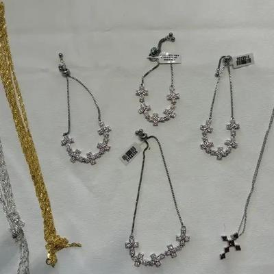 Cross Necklace and Bracelets, Wrap Necklaces 