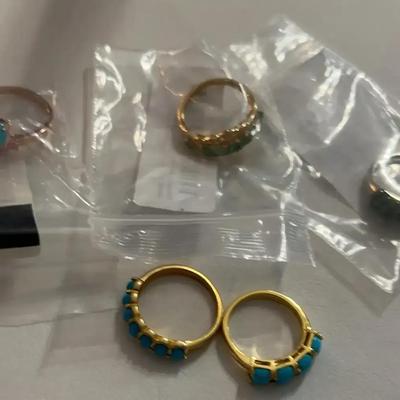 Gold and Silver Colored Sterling Rings