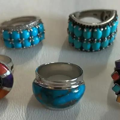 Adorably Quirky Sterling Silver Rings 