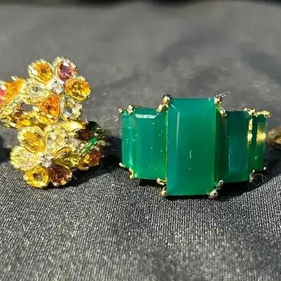 Four Fantastic Sterling Silver Rings!