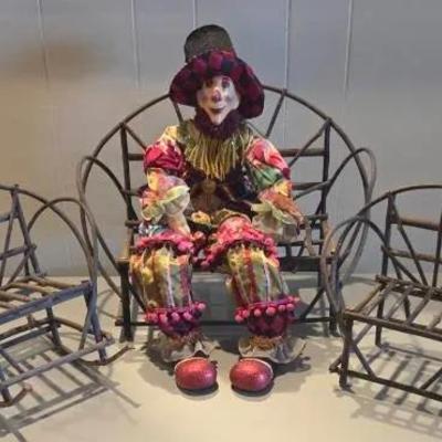 Kasma Ltd 24" Jester and Mini Grapevine Furniture 