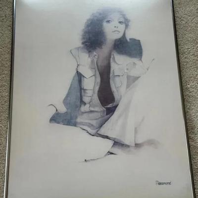 Vintage Christine Rosamond Framed Art Print