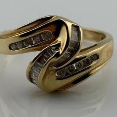 Natural Diamond 14k Yellow Gold Ring