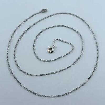 14k White Gold Chain Necklace