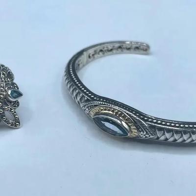 Robert Manse Topaz Ring & Bracelet With 18k Accents