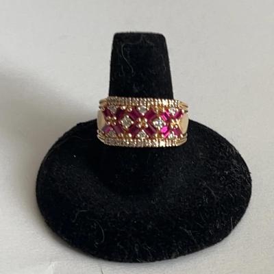 Ruby And Diamond Ring