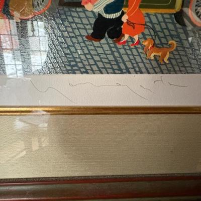 “Exhibition 1980”, signed and numbered serigraph by Hiro Yamagata