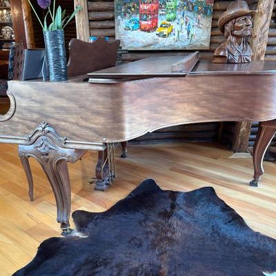 1930s baby grand piano by Wm Knabe with beautiful hand carved legs and details, this piano has been fully restored and refurbished and...