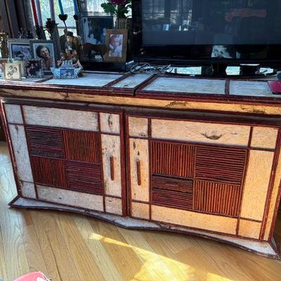 Adirondack birch and willow sideboard, buffet