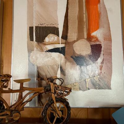 A set of three original abstract paintings by Gregory Hawthorne