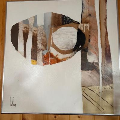 A set of three original abstract paintings by Gregory Hawthorne