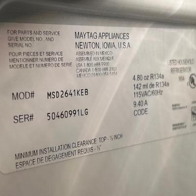 Side by Side Maytag Refrigerator 