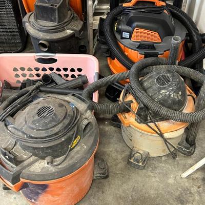 Assorted Wet/Dry Shop Vacs - HUGE Selection of Household and Construction Tools 