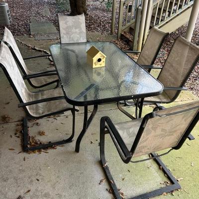 Patio Table w/ Six Chairs - Great Selection of Outdoor Furniture and Decor 