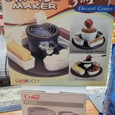 S'mores Maker and Diet Coke Mini Cooler 