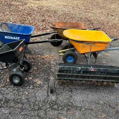 Wheelbarrows and Mower Attachments 
