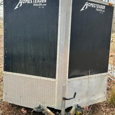 Homesteader Patriot Enclosed Trailer w/ Shelves 