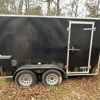 Homesteader Patriot Enclosed Trailer w/ Shelves 