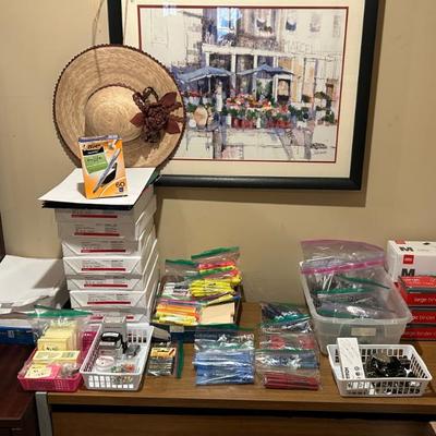 Assorted Office Supplies and Office Equipment 