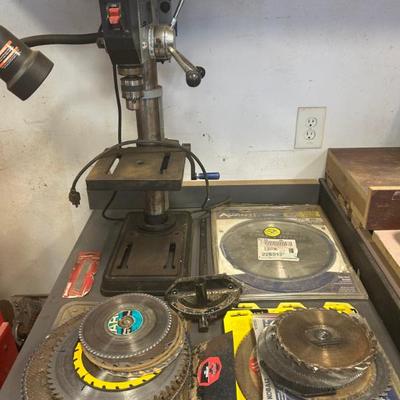 Delta ShopMaster Drill Press and Saw Blades