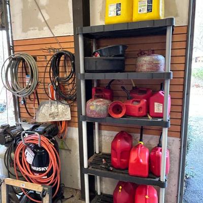Gas Cans and Utility Shelf - HUGE Selection of Household and Construction Tools 