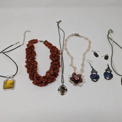 Beaded Costume Jewelry - Necklaces+ Earrings 