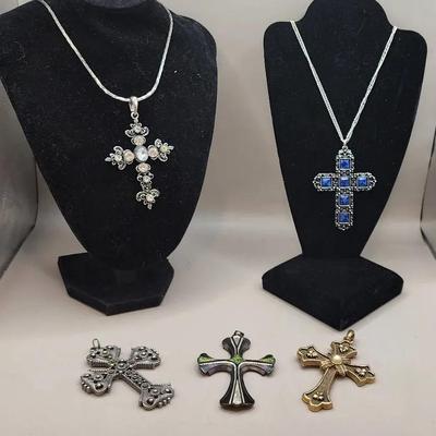 Jeweled/Ornate Cross Pendants