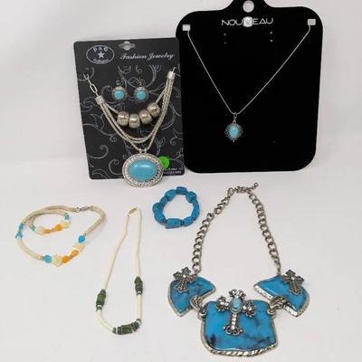 Faux Turquoise Costume Jewelry 