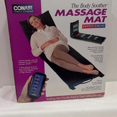 Conair Body Soother Massage Mat with Heat, NEW