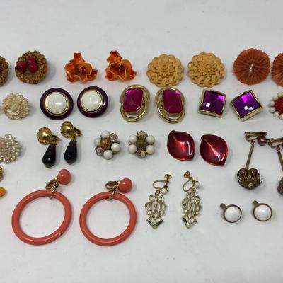 Clip On Fashion Earrings Lot #2