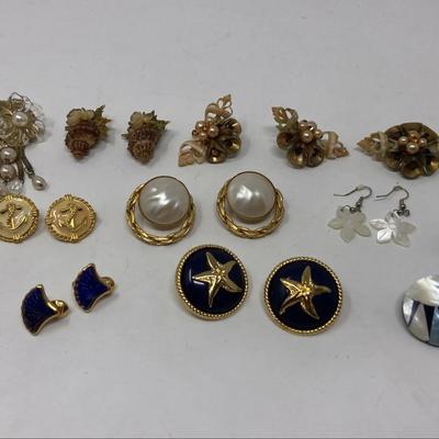 Gold Toned Pierced And Clip On Earrings