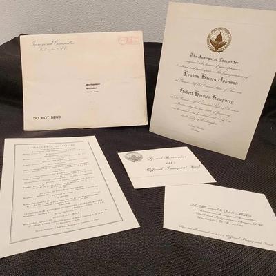 Invitation To Presidential Inauguration For Lyndon Baines Johnson