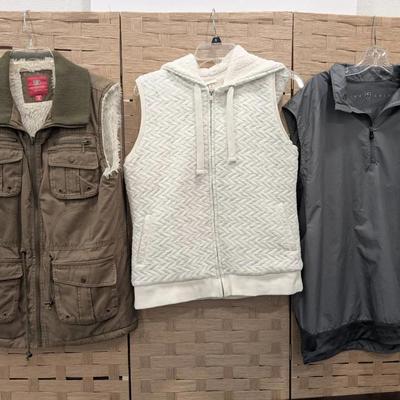 Faded Glory Vest M, Merona M, Nike Golf Fit Storm L 