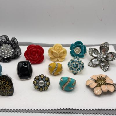 Colorful Adjustable Rings 