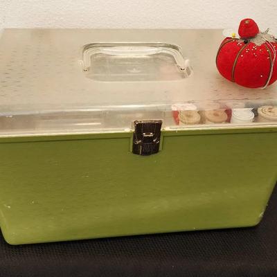 Wilson Plastic 3-Tier Sewing Box & Sewing Notions