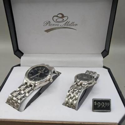Pierre Miller His & Hers Watches in Gift Box