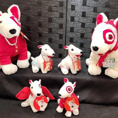 Target Bullseye Collector Plushies (6)