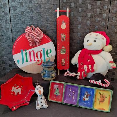 Christmas Variety: Wall Decor, Frosty Plushie, Candy/Relish Serving,  & More