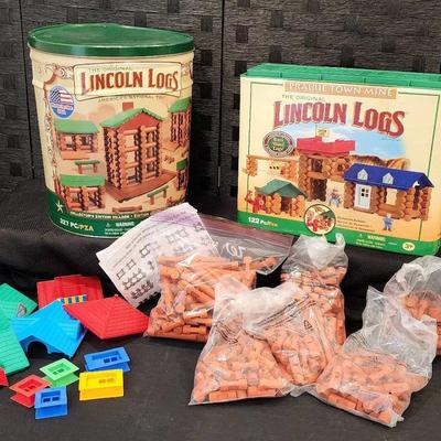 The Original Lincoln Logs (and Offbrand Set)