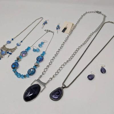 Silver Toned Beaded Necklaces 